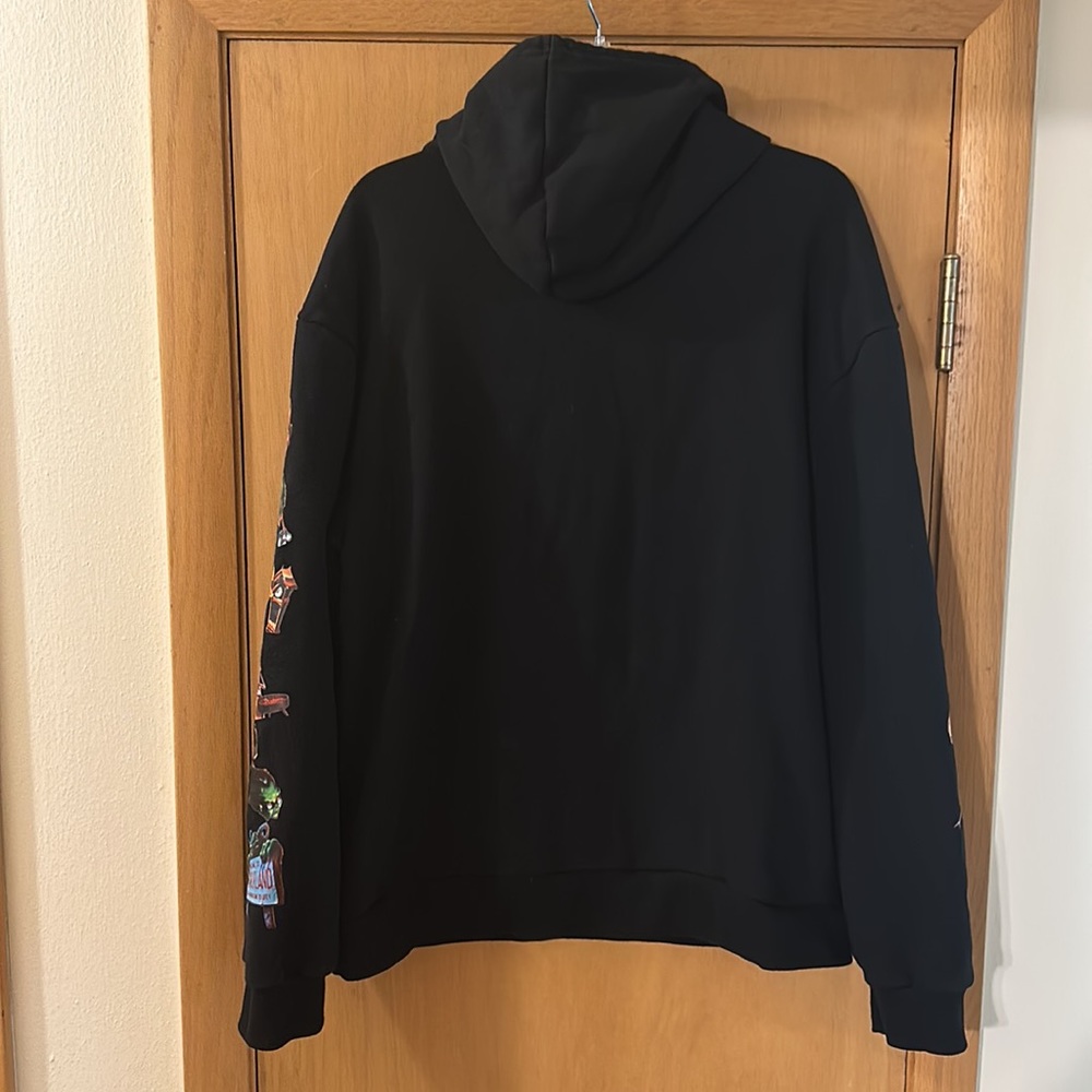 Dumbgood Goosebumps Graphic Hoodie Hooded Sweatshirt Black Size Large - Picture 10 of 12